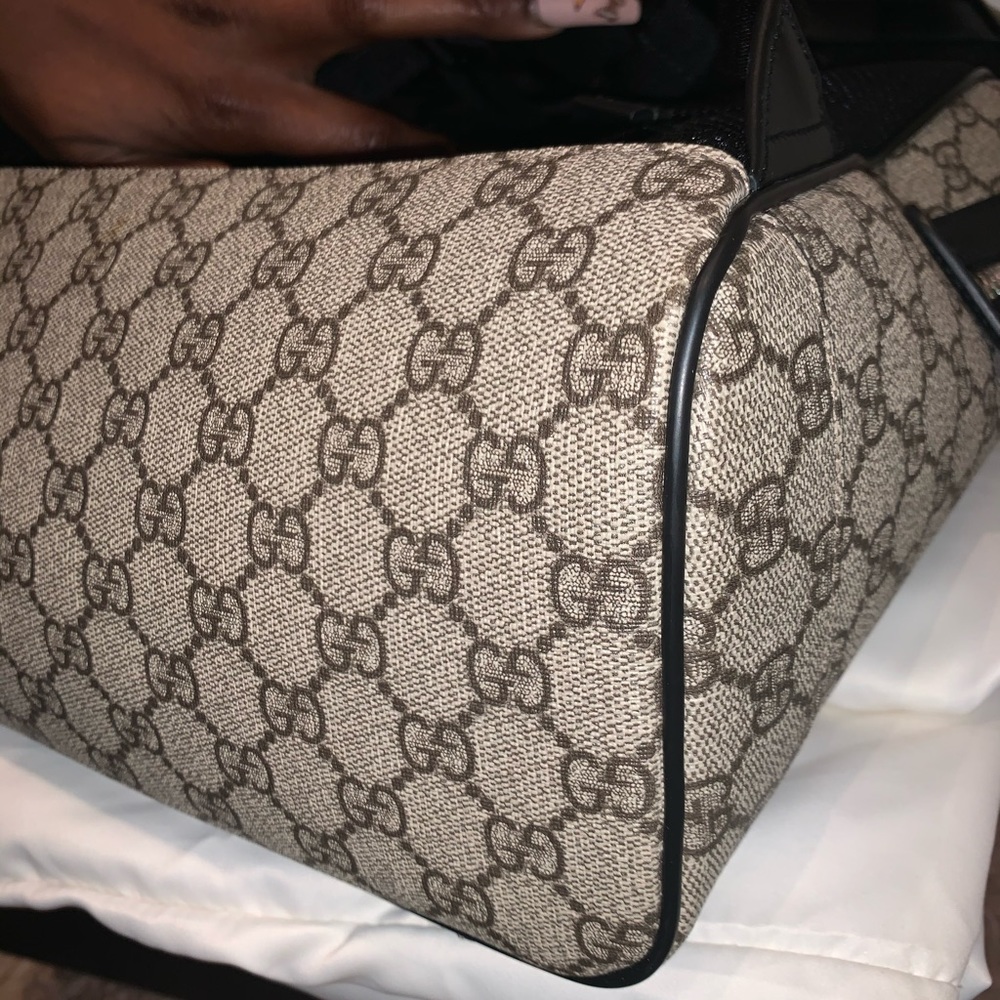 Gucci logo GG web strip Backpack - Picture 6 of 11